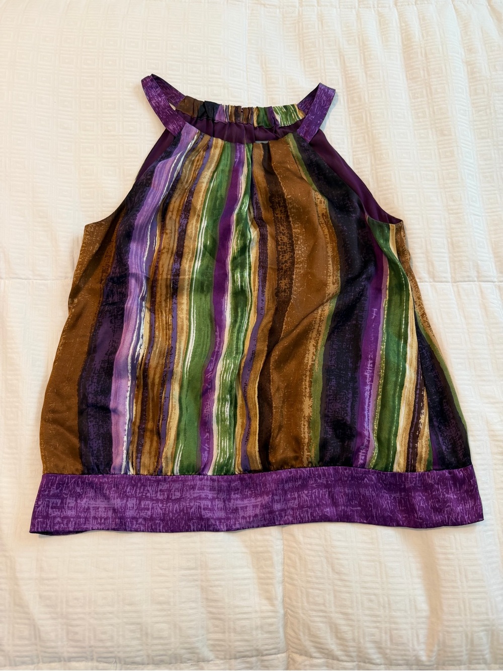 Ann Taylor Striped Halter Top